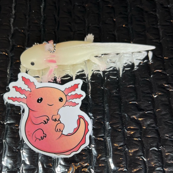 ChubsALotl Axolotl Crazy Trending WaterProof Single Decor Accent Sticker - Picture 3 of 4